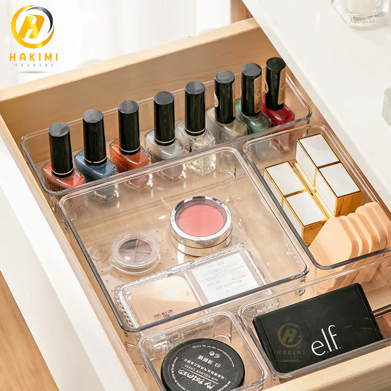 Hand Jewelry Box Portable Transparent Rectangle Storage Box