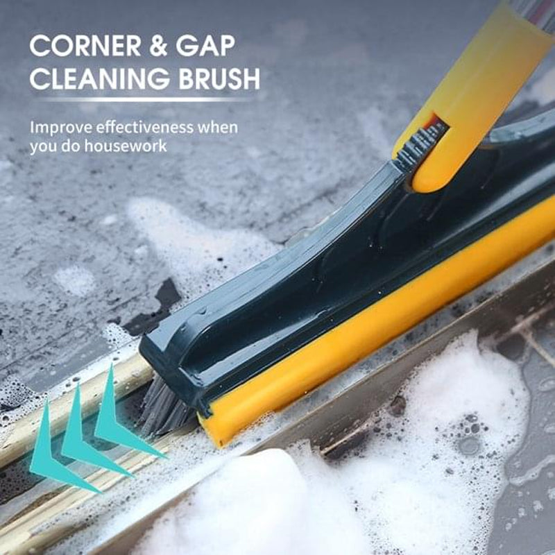 2 in 1 Floor Scrub Brush with Rotating Long Handle
