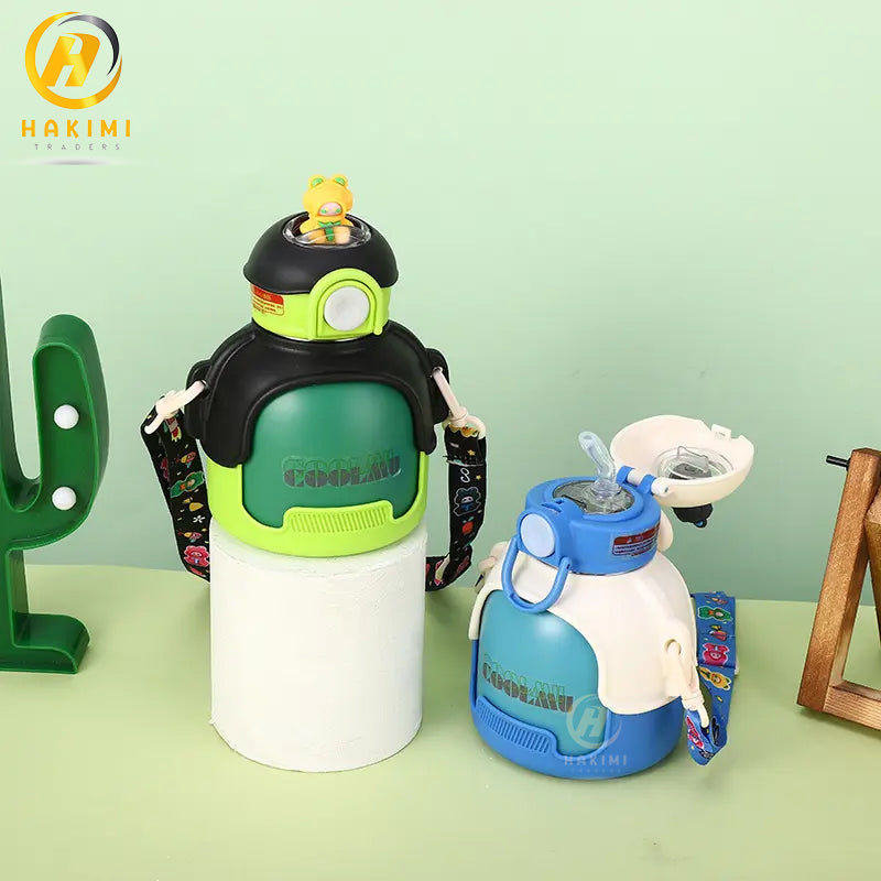 Lucky Rabbit Water Bottle With Straw n Strap