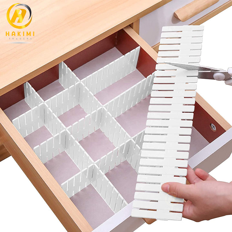 4pcs Adjustable Drawer Dividing Organizer