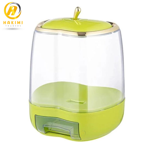 Apple shaped Rice storage bucket/Air Tight Container for Rice/Flour for up to 5kg