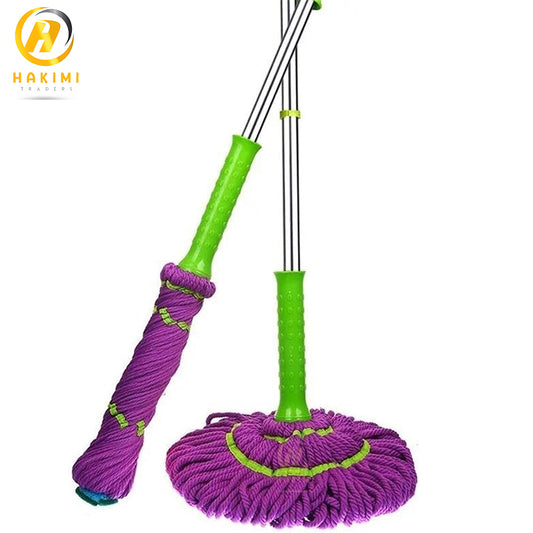 Self Wringing Twist Mop, Microfiber Squeeze Mop, Replacement Mop Head, Dry and wet Mop For Hardwood, Tile and floor Cleaning