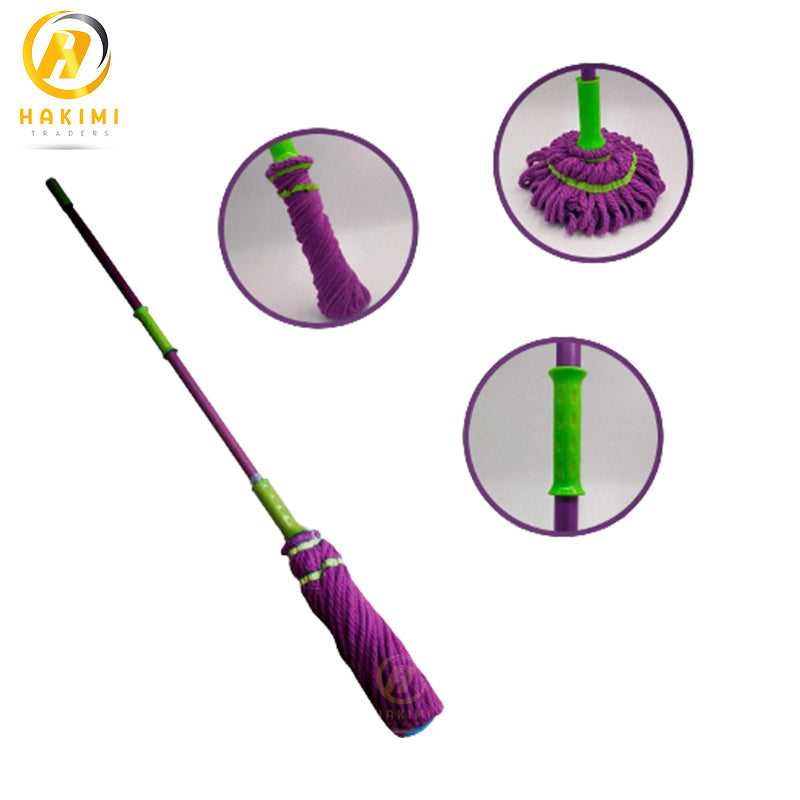 Self Wringing Twist Mop, Microfiber Squeeze Mop, Replacement Mop Head, Dry and wet Mop For Hardwood, Tile and floor Cleaning