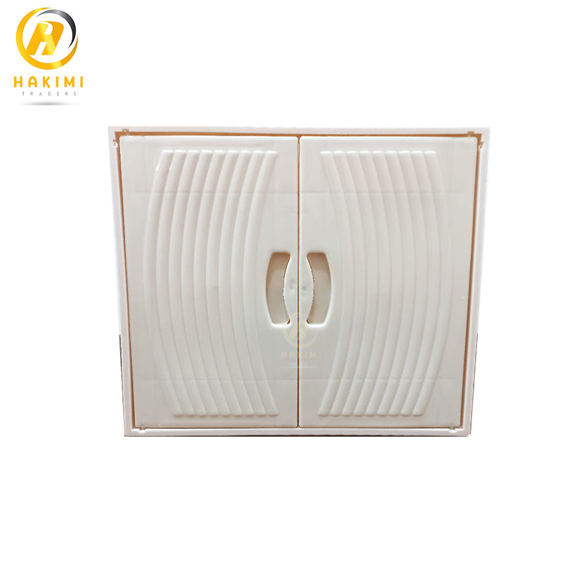 Plastic Bathroom Cabinet Two Door Washroom Cabinet for Organizing Bathroom Accessories