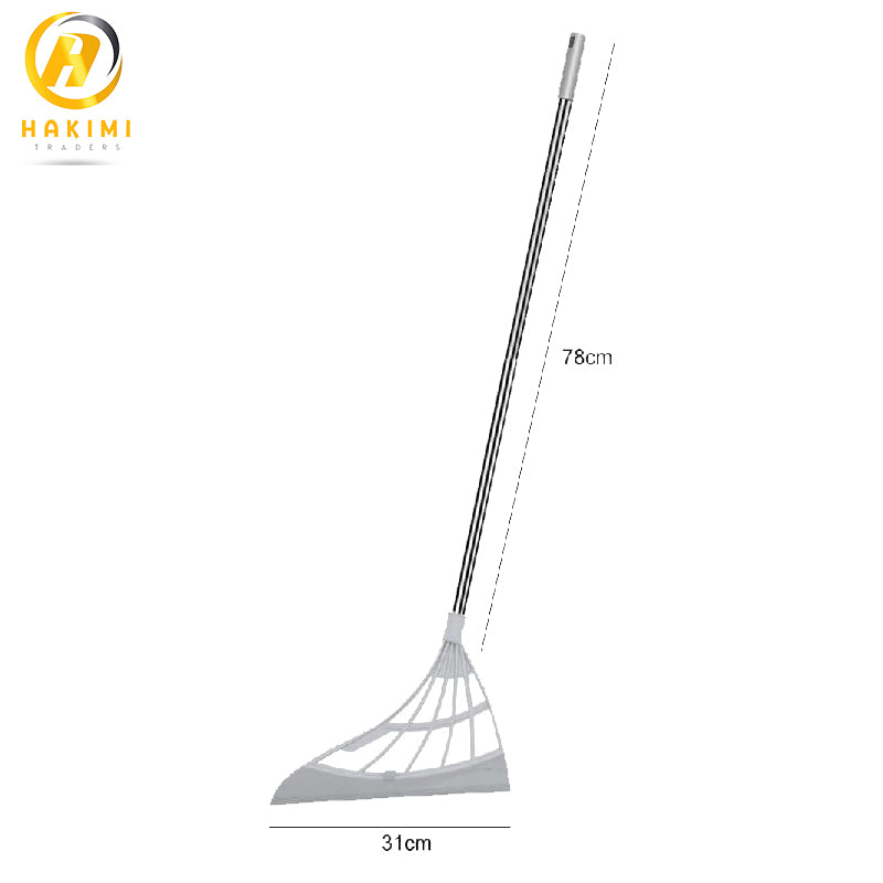 Multifunction Magic Broom 2-in-1 Sweeper Easily Dry the Floor and Remove Dirt Hangable Handle Design for Home Office