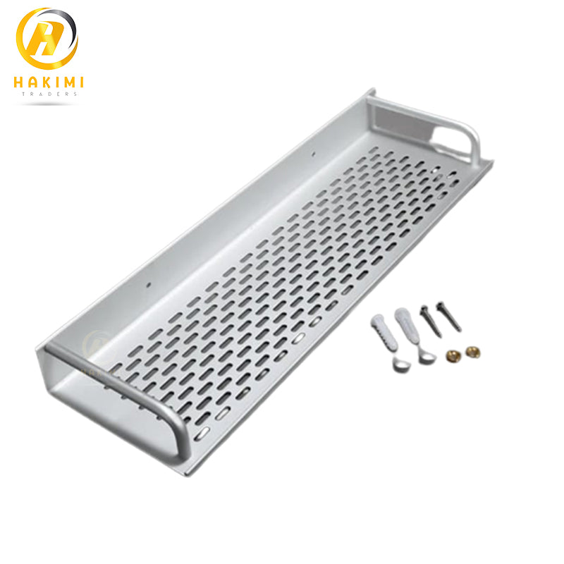 Multi-Purpose Aluminium Bathroom Shelf for Organizing Bathroom Accessories.