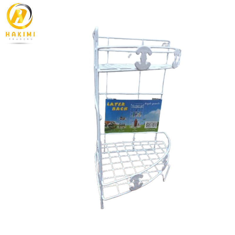 High-Quality Bathroom Corner Stand, Accessories Organizing Stand (2 Step)