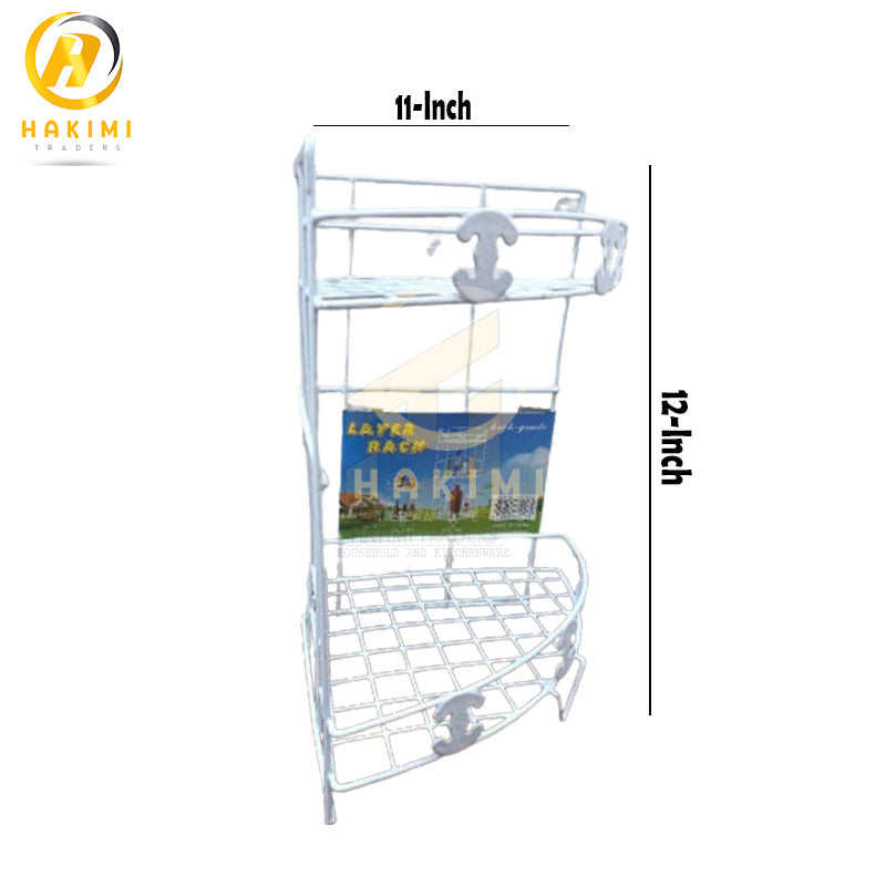 High-Quality Bathroom Corner Stand, Accessories Organizing Stand (2 Step)