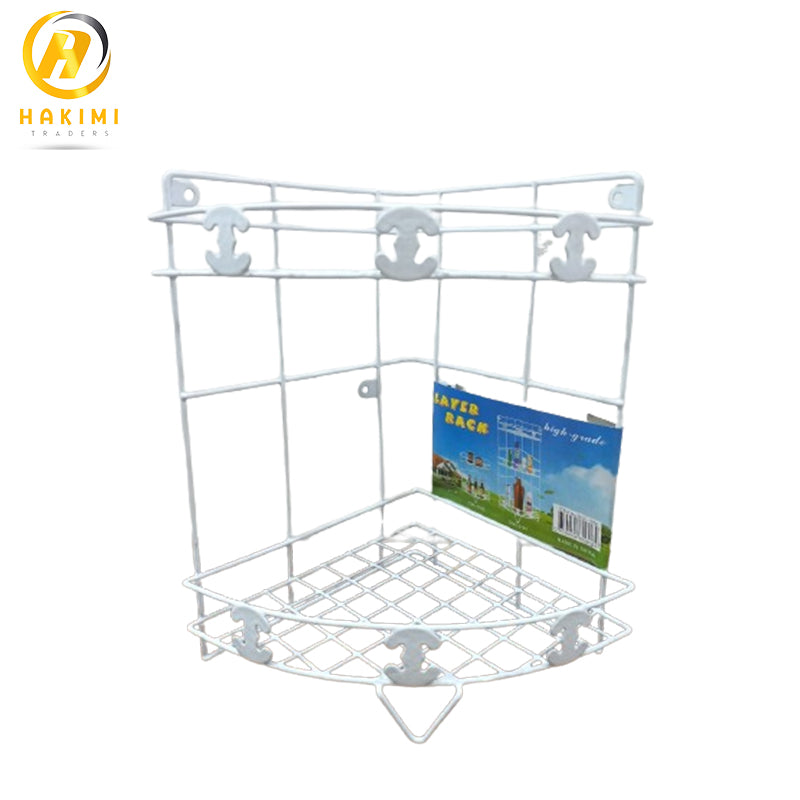 High-Quality Bathroom Corner Stand, Accessories Organizing Stand (2 Step)