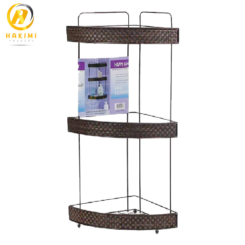 High-Quality Bathroom Corner Stand, Accessories Organizing Stand (3 Step)