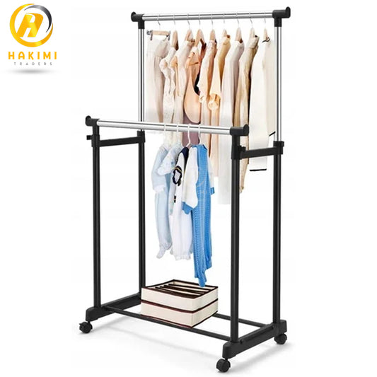 Double-Pole Telescopic Clothes-rack/High-Quality Clothes Hanger