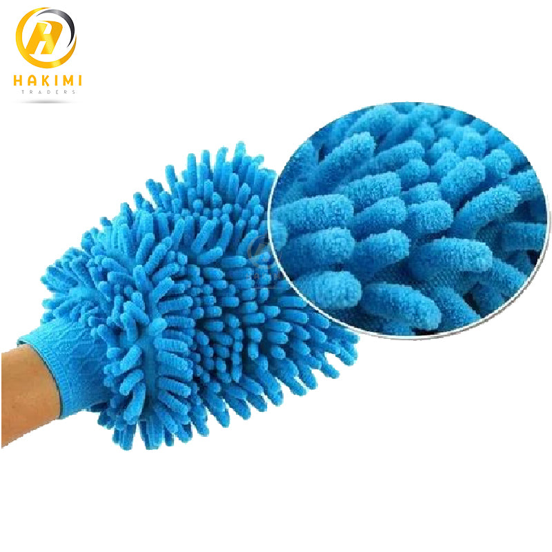 Multi-purpose Microfiber Cleaning Glove Mitt, Telescopic Dusting Tool