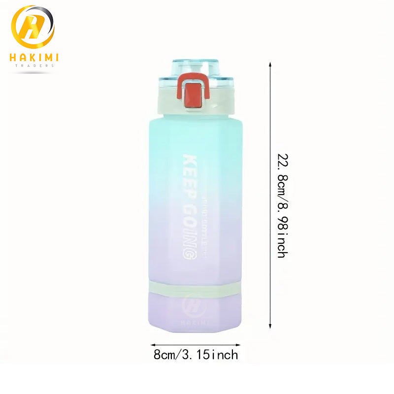 Frosted Theme Hexagon Shaped Water Bottle with Infuser