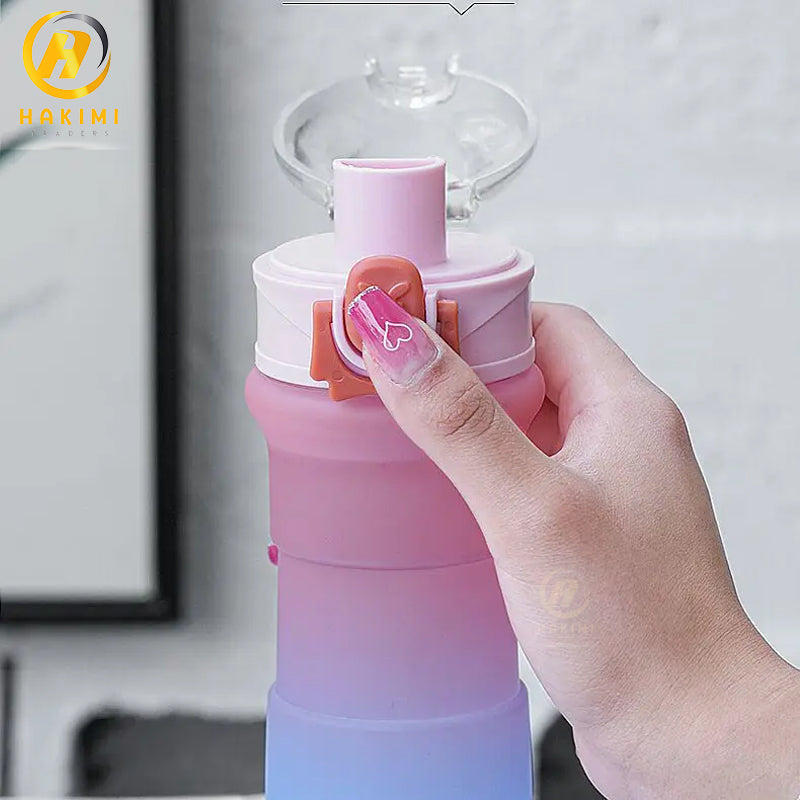 Frosted Gradient Plastic Water Bottles