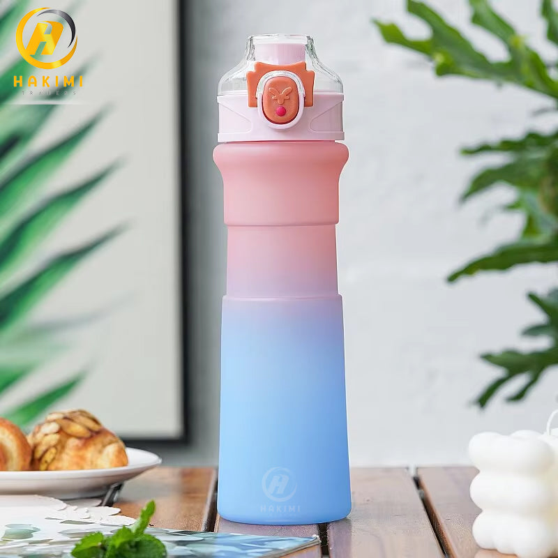 Frosted Gradient Plastic Water Bottles