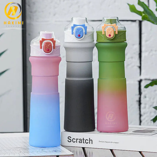 Frosted Gradient Plastic Water Bottles