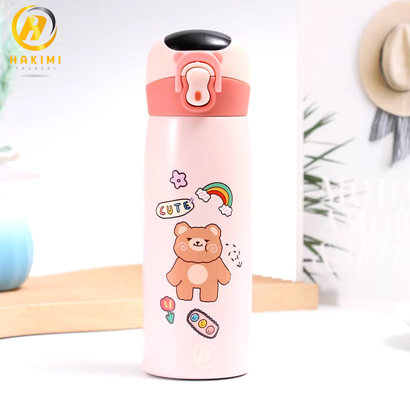 Cartoon Theme Water Bottle with LED Display