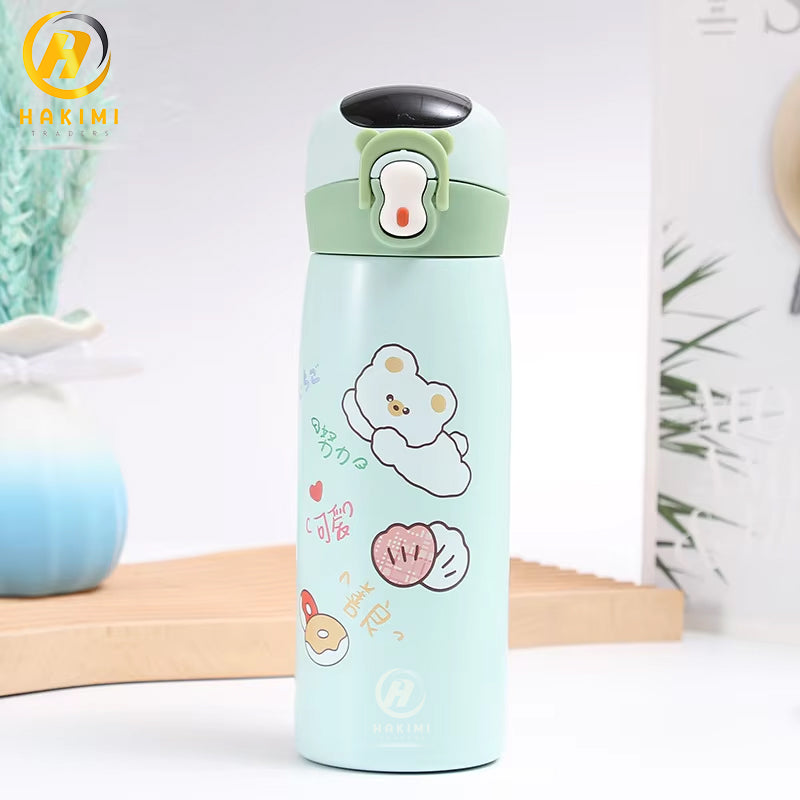 Cartoon Theme Water Bottle with LED Display