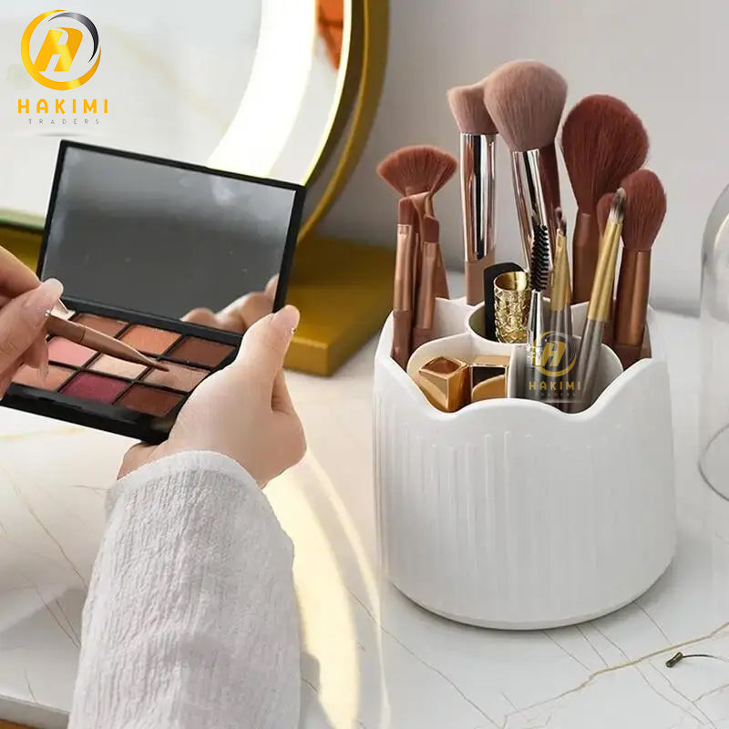 360 Rotatory Makeup and Brush Holder/Cosmetics Organizer