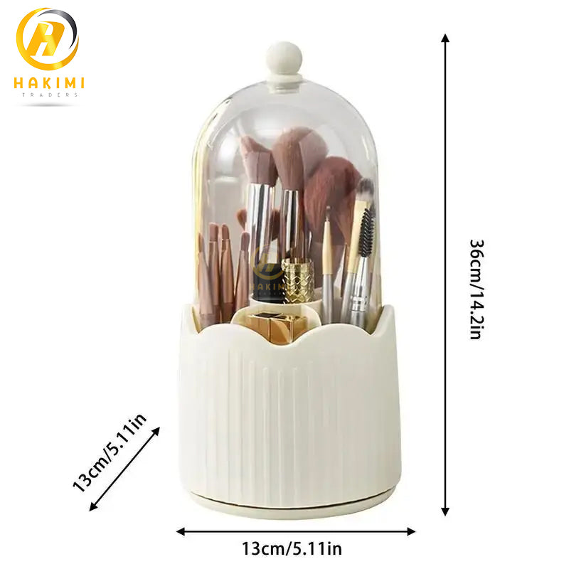 360 Rotatory Makeup and Brush Holder/Cosmetics Organizer