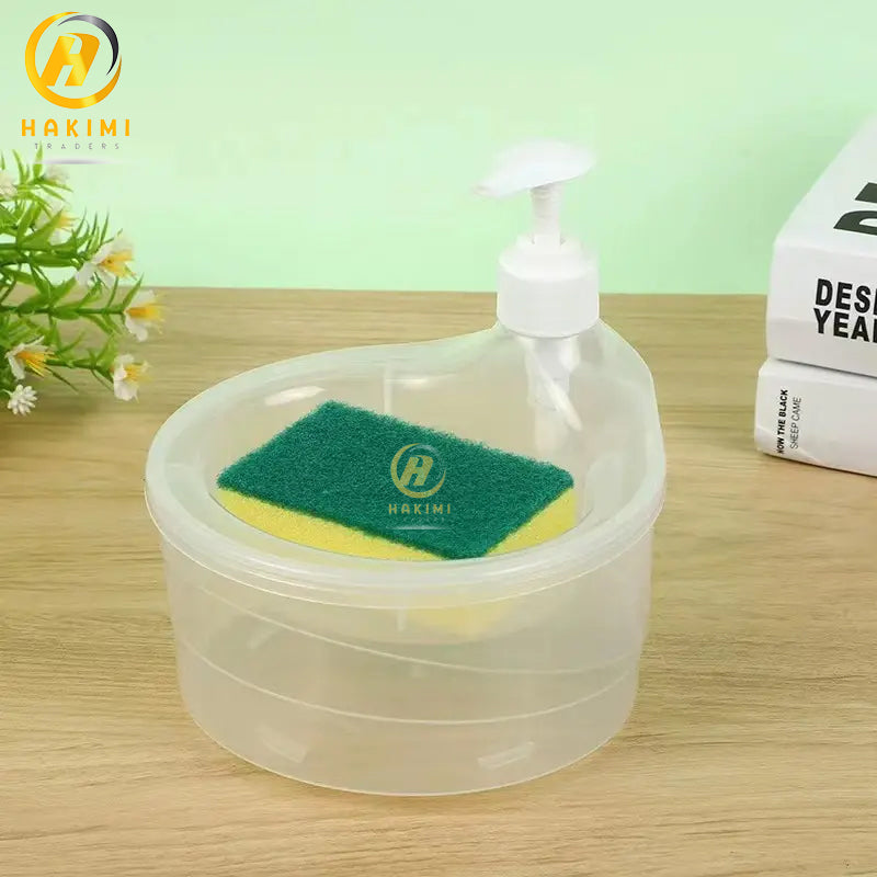 Press n Clean Soap Dispenser with Sponge