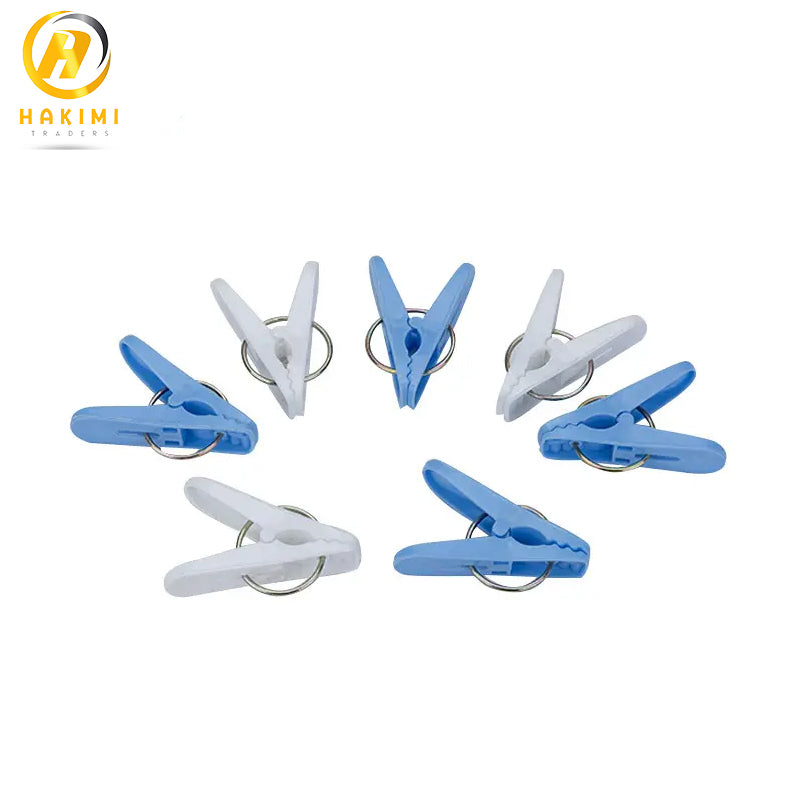 Pack of 20- Plastic Clips for Hanging Clothes; Strong Clips, Laundry Clips, Notes Clips, Cloth Clips.