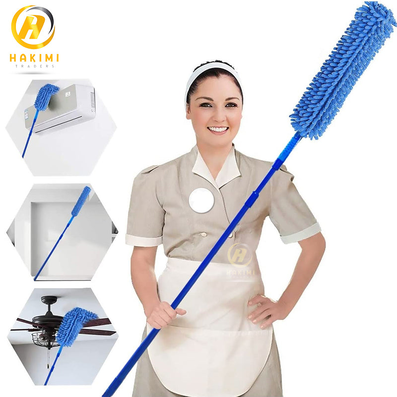 Flexible Bending Head Microfiber Fan Cleaning Duster