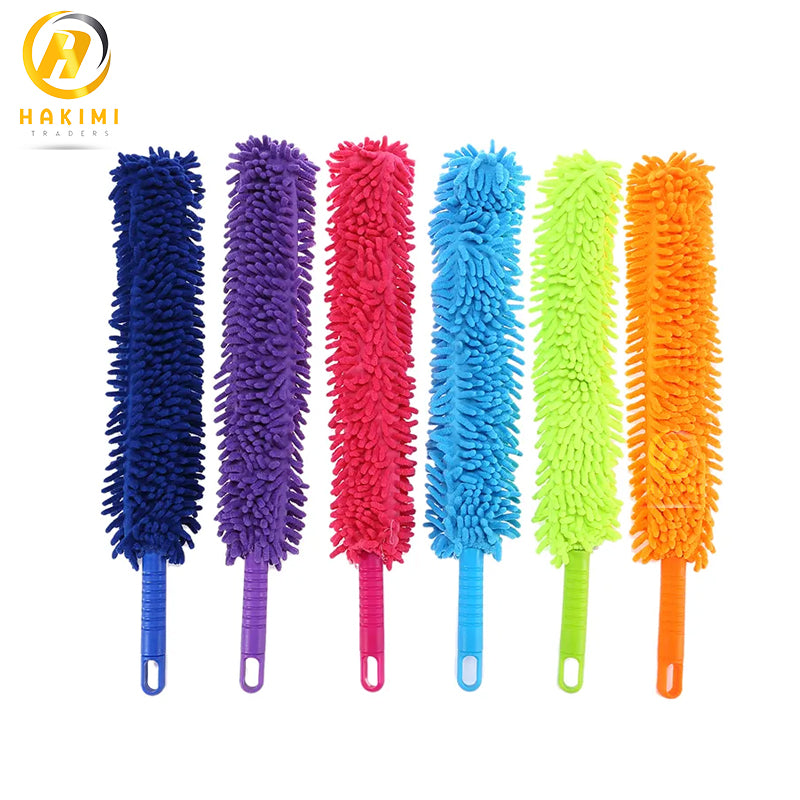 Flexible Bending Head Microfiber Fan Cleaning Duster