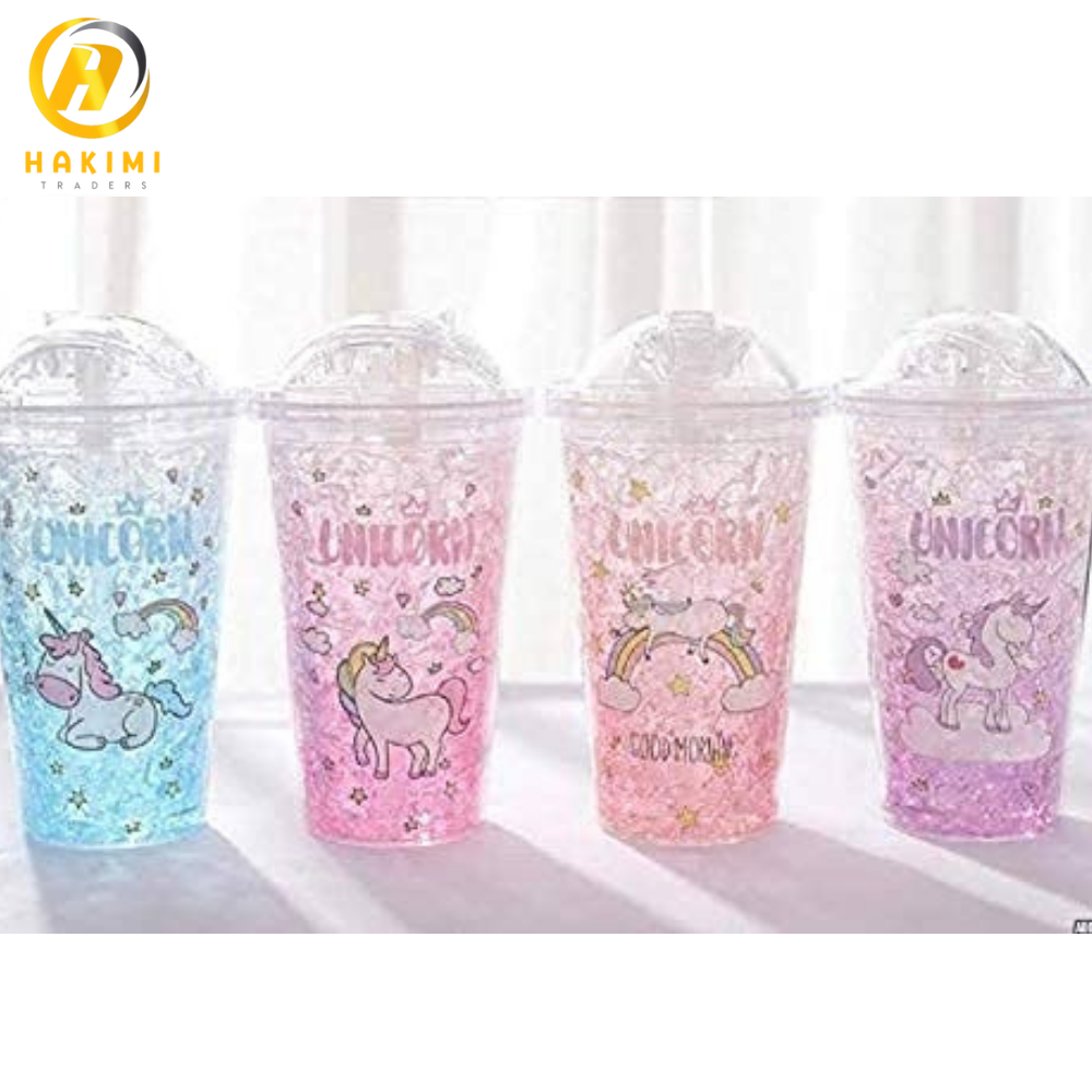 Gel Glass with starw and lid