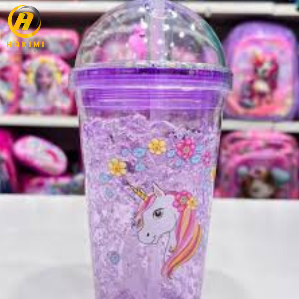 Gel Glass with starw and lid