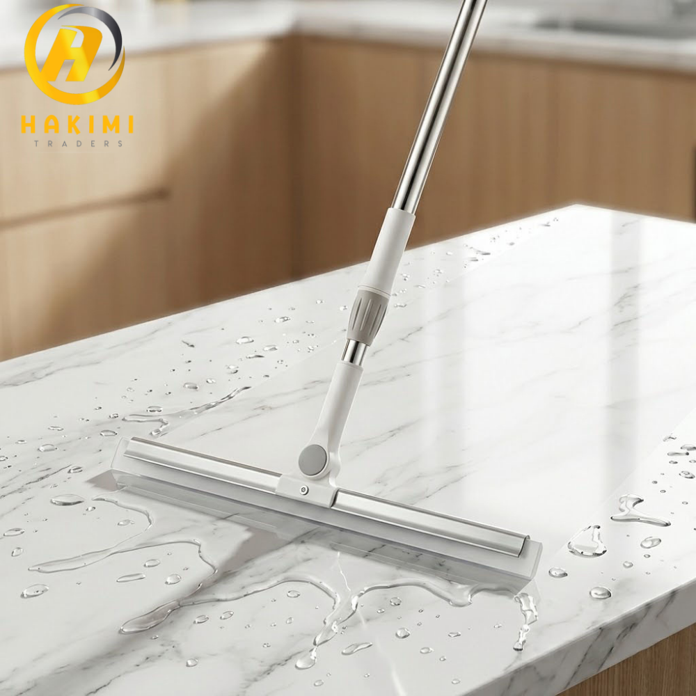 Slim Wiper Broom – 2-in-1 Floor Cleaning & Water Wiper